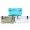 Khaki color ice cooler box 65QT camping ice chest beer box outdoor fishing cooler