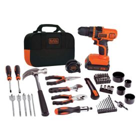 BLACK+DECKER LDX120PK 20-Volt MAX* Lithium Drill/Driver & 68-Piece Project Kit