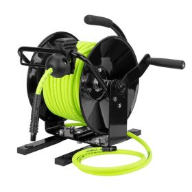 Flexzilla Manual Air Hose Reel Open Face Portable 1/4" x 100'