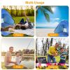 Pop Up Beach Tent Sun Shade Shelter Anti-UV Automatic Waterproof Tent Canopy for 2/3 Man w/ Net Window Storage Bag